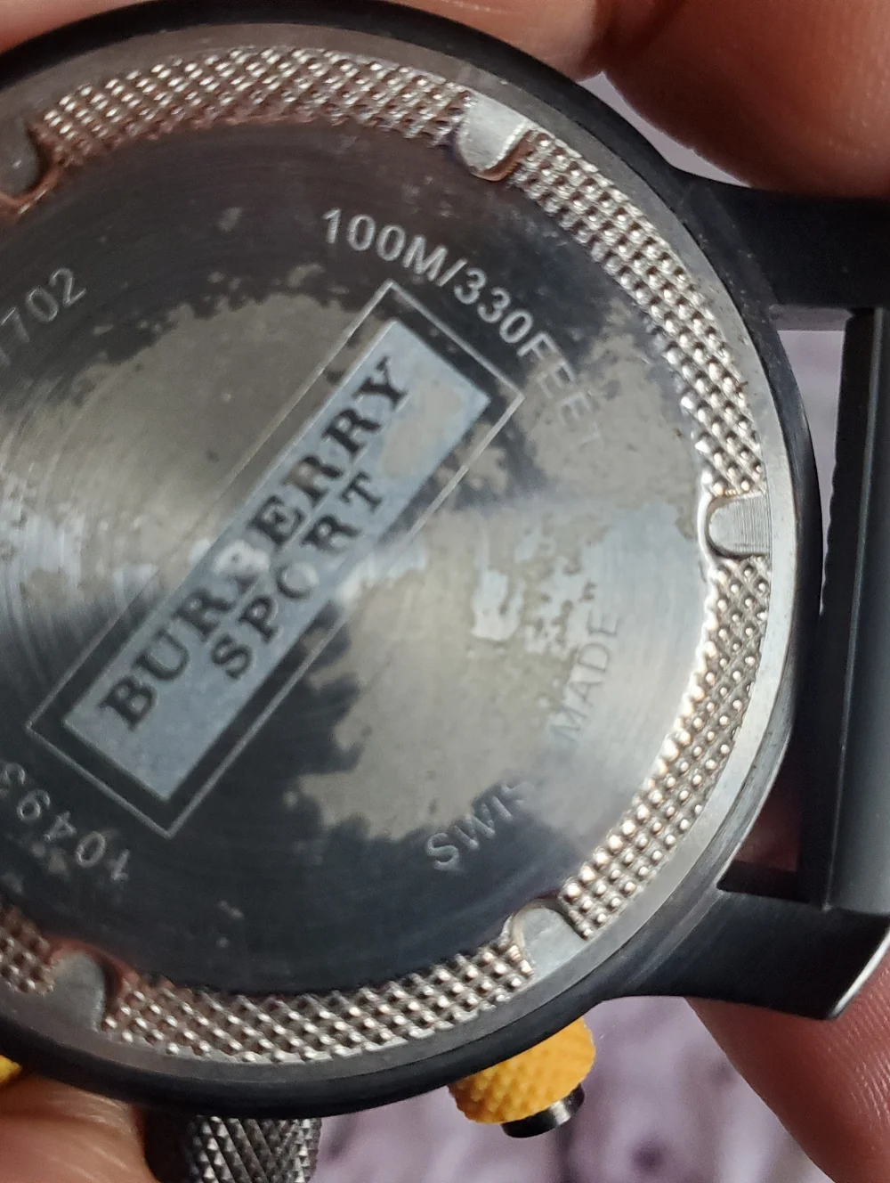 Burberry Sport Endurance Chronograph Watch Gray. For Parts - Picture 11 of 11